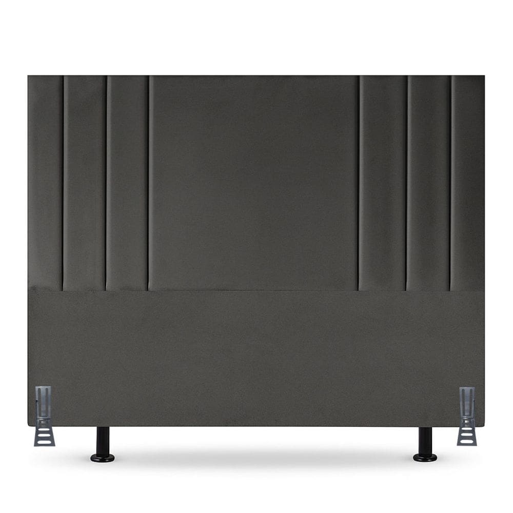 Cabeceira 195 cm Suede Moderna King Clássica Cama Box Frame