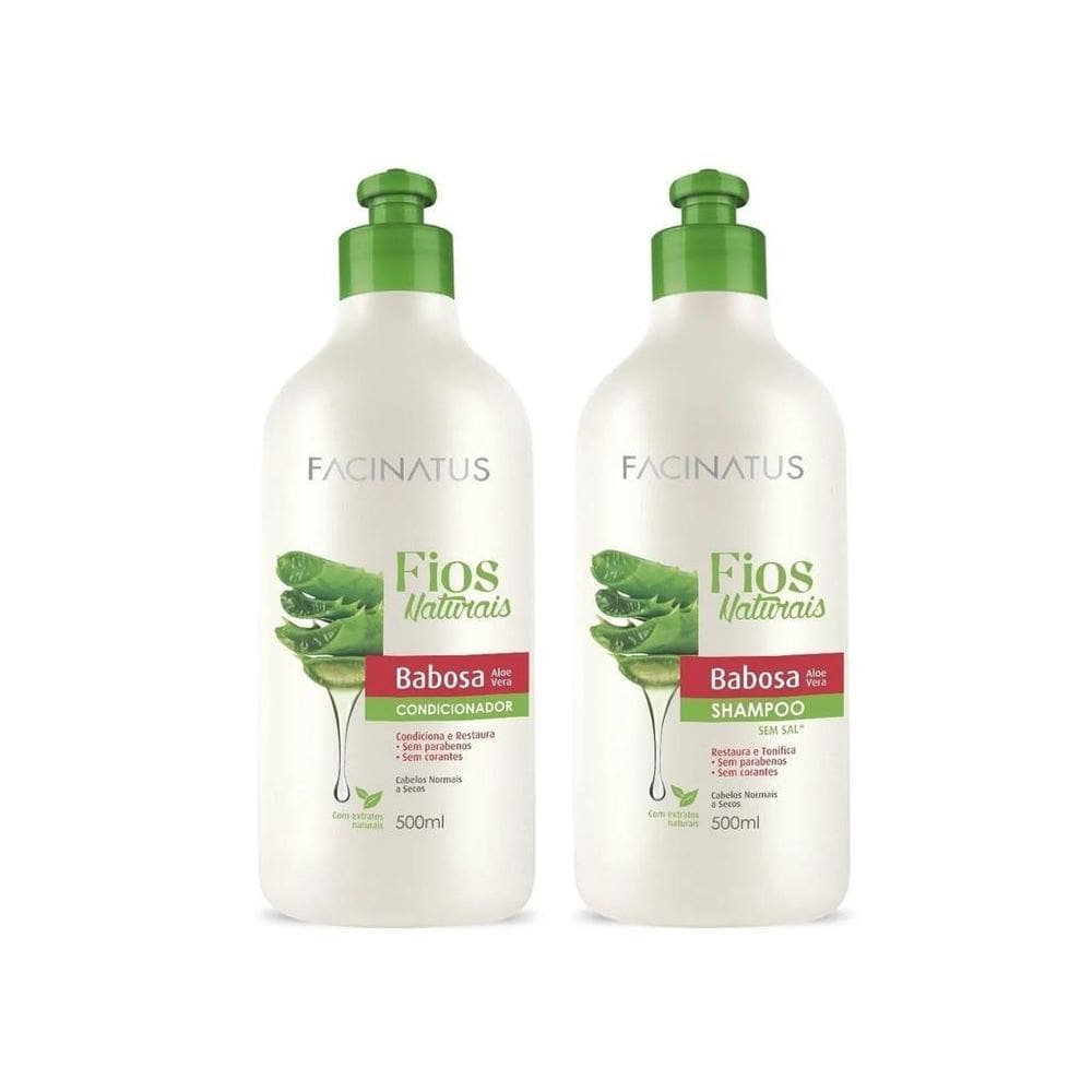 Shampoo + Condicionador Babosa Facinatus Fios Naturais