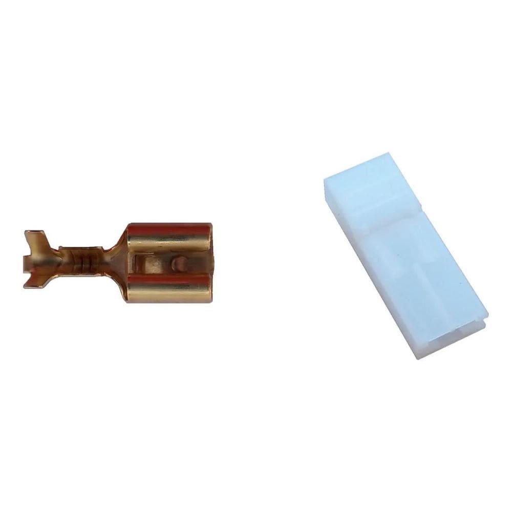 10X Terminal Femea Com Trava 6,3Mm E Capa Isolante Luva 100