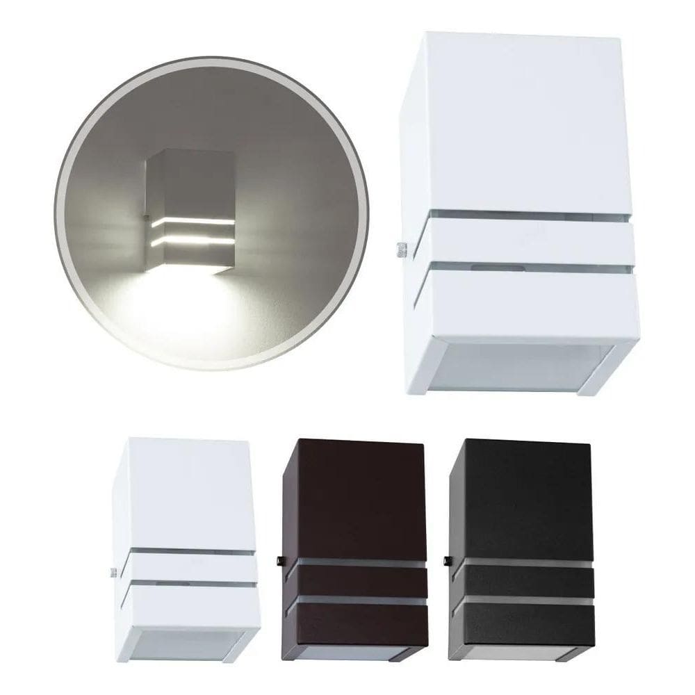 10X Luminária Arandela De Parede 1 Foco Com Fachos E Frisos