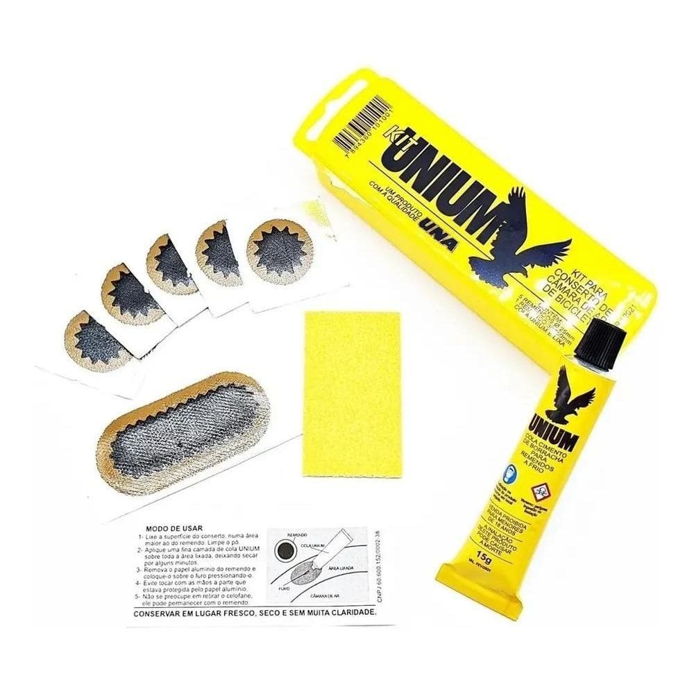 10X Kit Estojo De Remendo Conserto Camara De Ar Bike Com Co