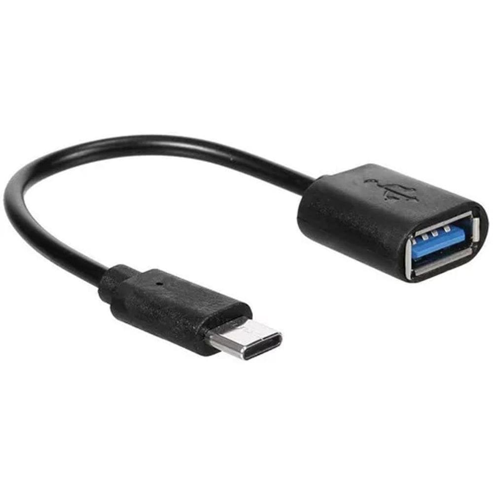 10X Cabo Usb Femea X Tipo C Macho Otg