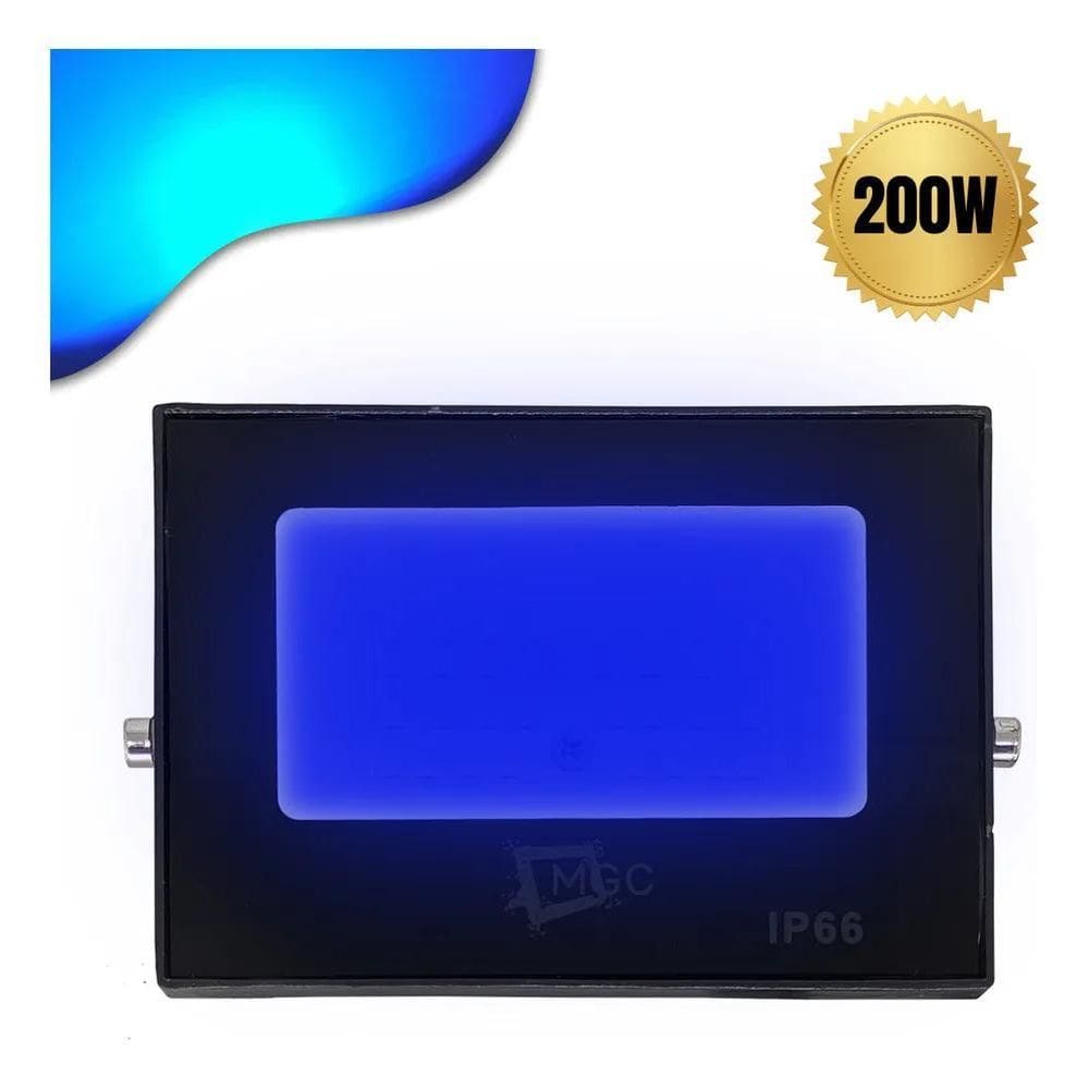 10X Refletor Holofote Led 200W Azul Decoração Piscina Ip66