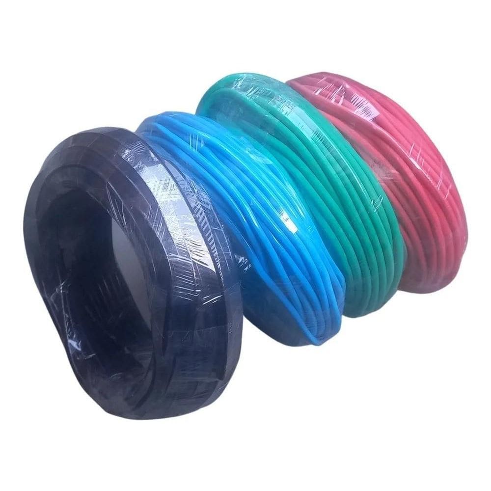 10X Fio Cabo Elétrico 6Mm 10 Metros Flexível Chuveiro Poten