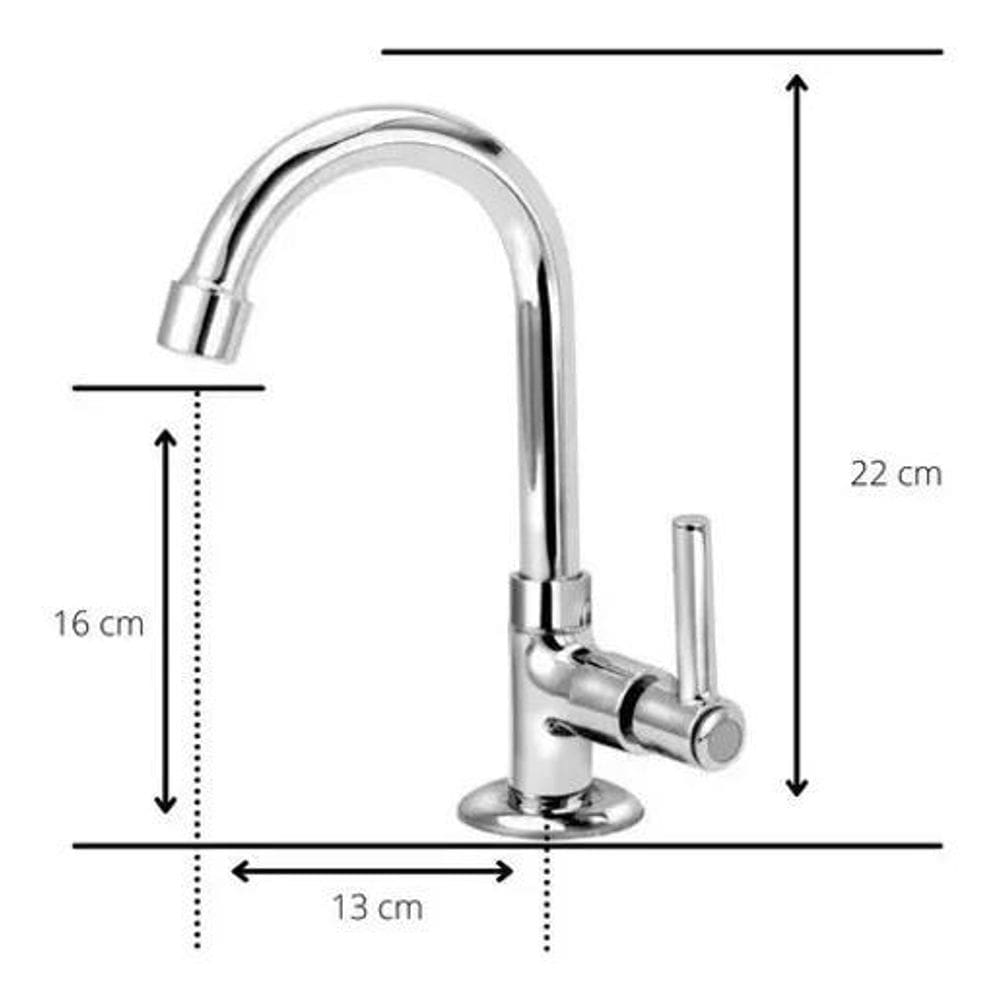 10X Sigma Metais Bari 1196 Acabamento Cromado Cromado