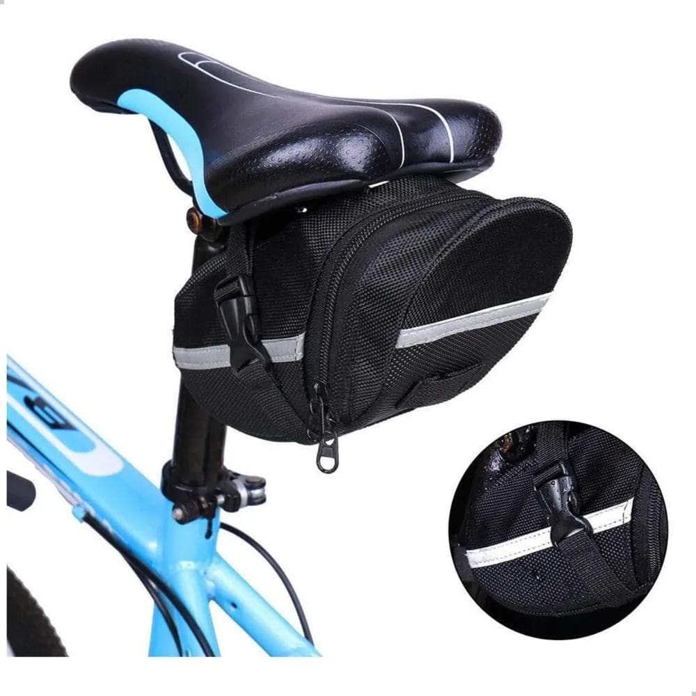 10X Bolsa Porta-Objetos Para Selim Bike Jws Com Ziper Cor P