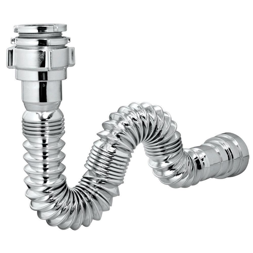 Sifão Sanfonado Universal Cromado - Ssum2 - Astra Sifao Sanfonado Universal Cromado Astra Ssum2