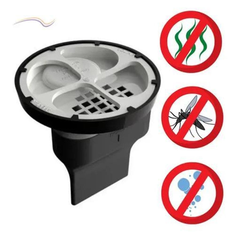 10X Ralo Antiespuma 100Mm Tigre Anti Mau Cheiro E Insetos