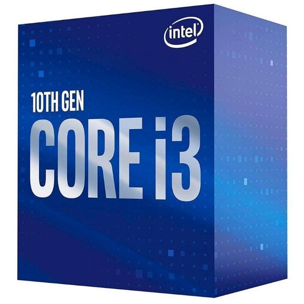 Processador Intel Core i3-10100F 3.6GHz (4.3GHz Max Boost) Cache 6MB Quad Core 8 Threads LGA 1200 - BX8070110100F