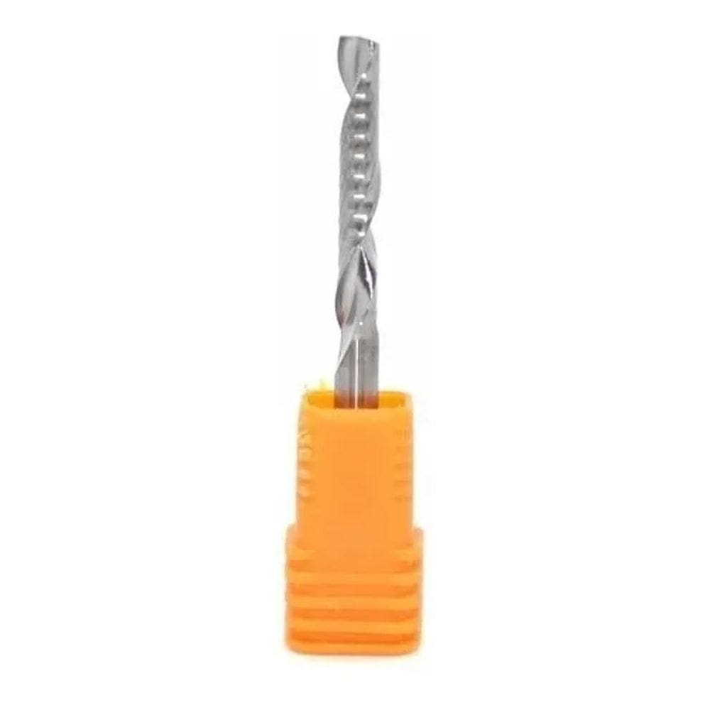 10X Fresa Topo 1 Corte Helicoidal 4Mm X 25Mm Metal Duro -