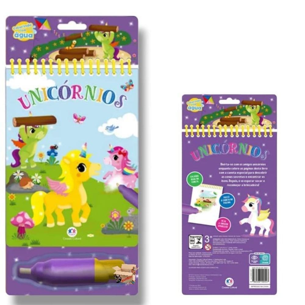Livro Infantil Aquabook Colorindo Com Água Ciranda Cultural