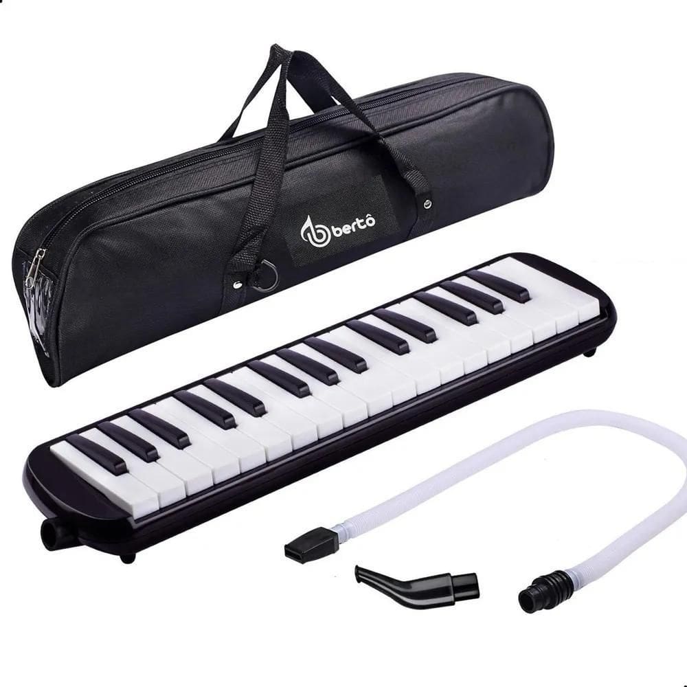 10X Escaleta De Sopro 32 Teclas Com Capa Melodica Infantil P