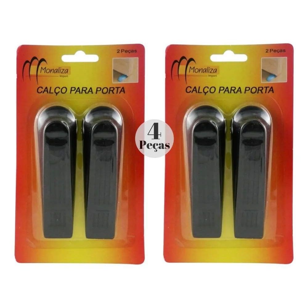 10X 4Prendedor Plástico Porta Janela Trava Calço Peso Envio