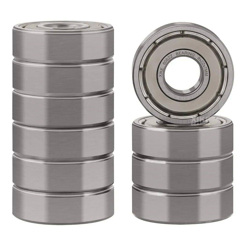 10X Kit 8 Micro Rolamento 608 Z Zz- 608Z 4X13X5Mm Abec-7