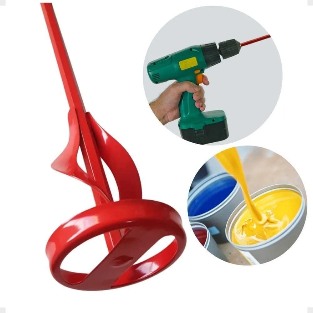 10X Misturador De Tinta Para Furadeira Argamassa E Gesso Pr
