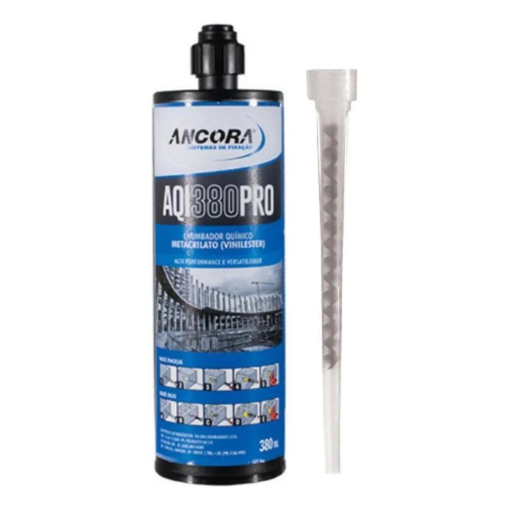 10X Chumbador Químico Âncora Aqi 380 Pro 380Ml