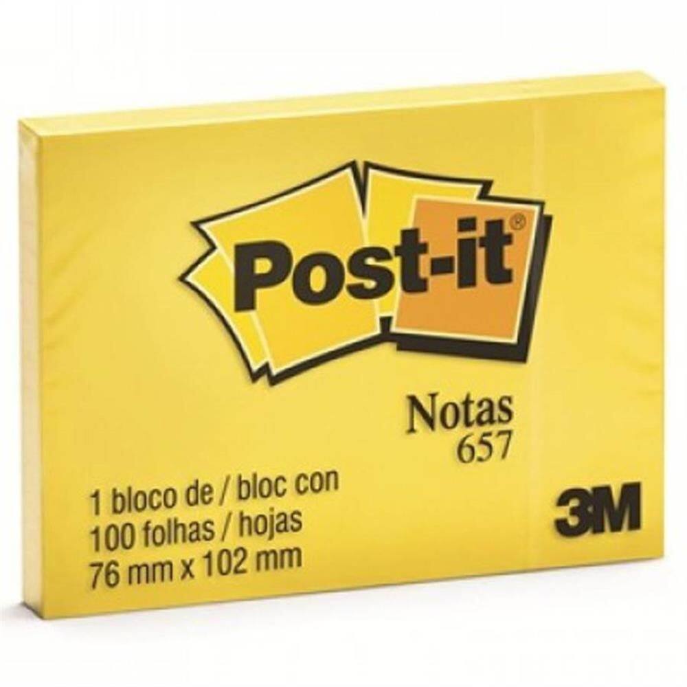 Post-it Am 100 Folhas 76x102mm Ht657 - Hb004088132 - 3m Post-it Am 100f 76x102mm Ht657 3m Hb004088132