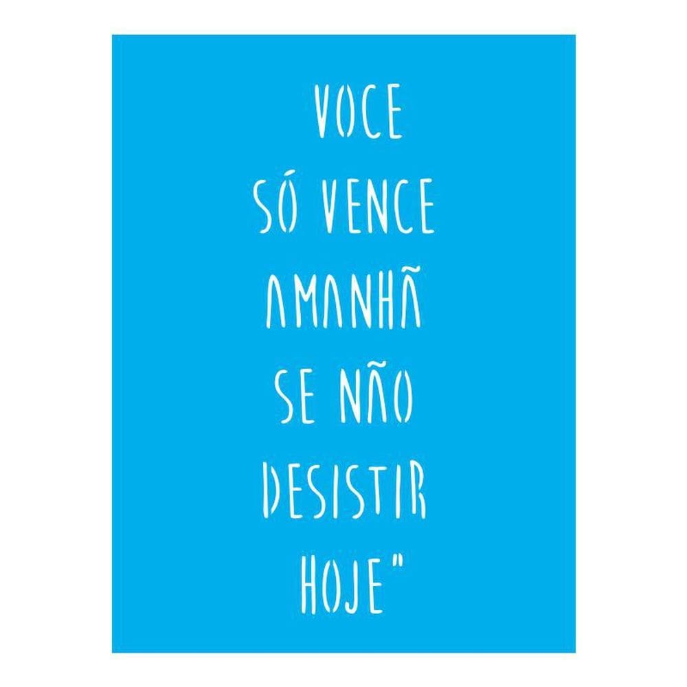 Stencil Tamako Se Não Desistir Hoje - 15X20Cm - Ref 8698