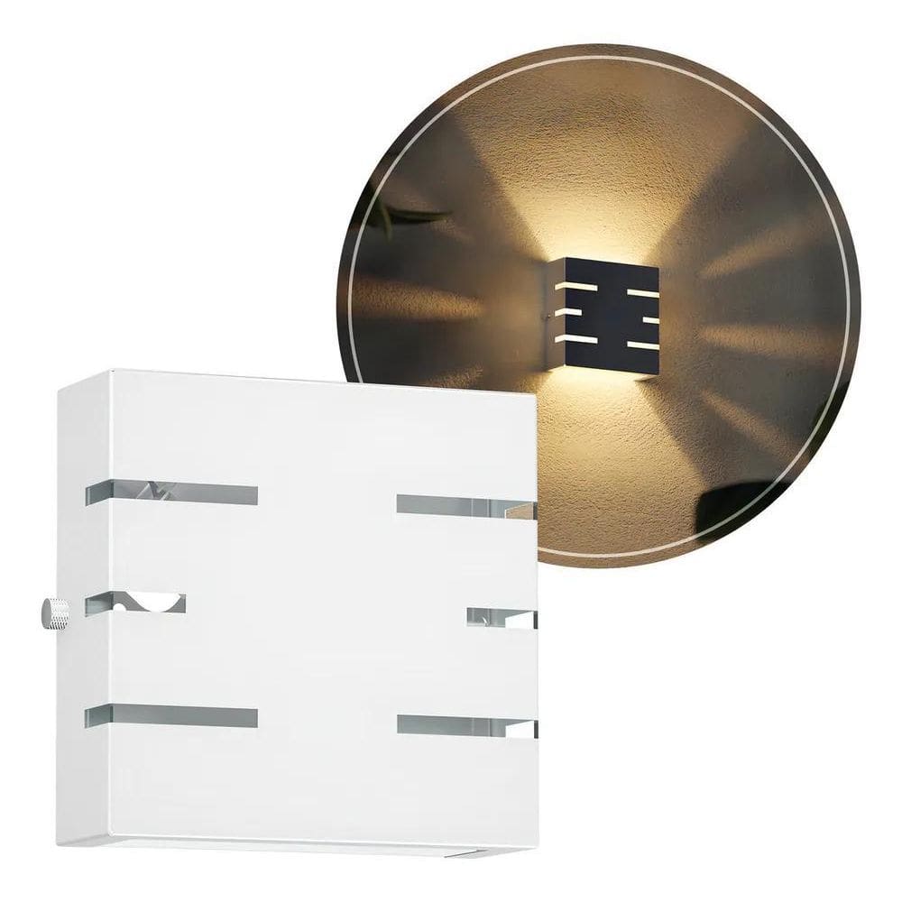 10X Arandela Slim 2 Fachos 6 Frisos Externo Muro Parede Cor