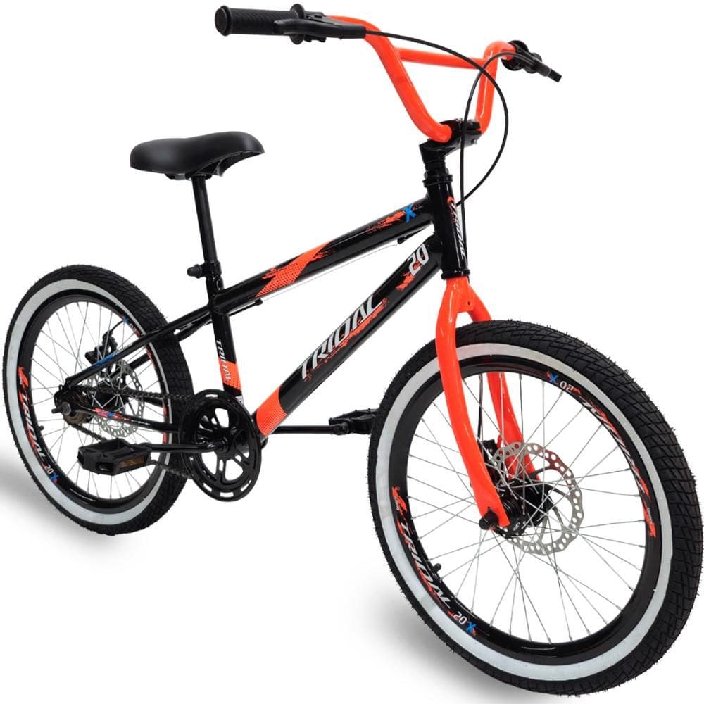Bicicleta Infantil Aro 20 Cross Freeride com Freio a Disco Tridal Bike