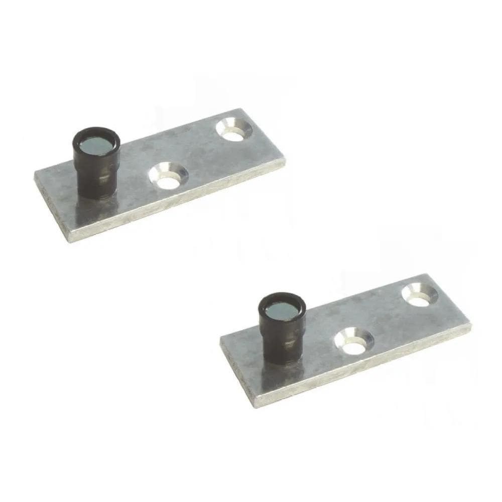 10X Pino Guia Alumínio Reto 9Mm Porta Correr Madeira Trilho