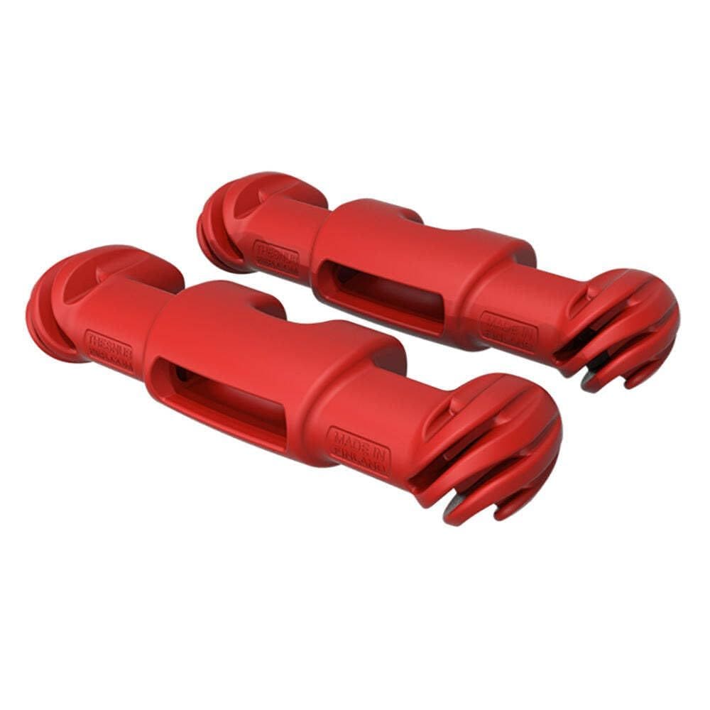 Par de fixadores Snubber The Snubber S61306 Quick Fender vermelho