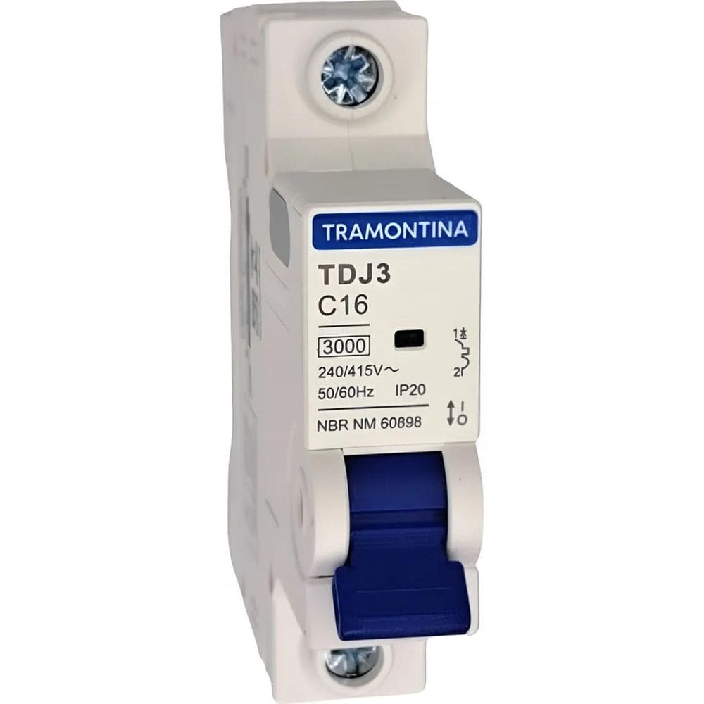10X Disjuntor Unipolar Monopolar Tramontina Tdj3 10A A 63A