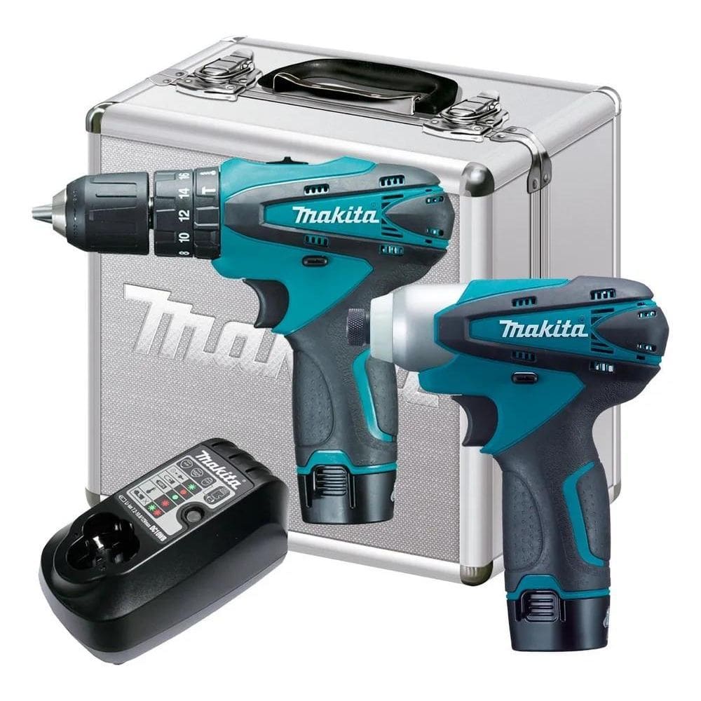 10X Furadeira E Parafusadeira Impacto 12V Bateria Makita Dk