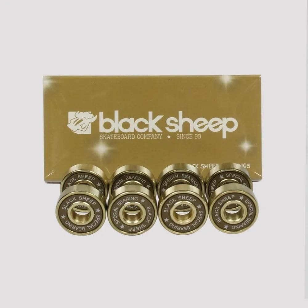 10X Rolamento Skate Black Sheep Gold Precisão Patins Longbo