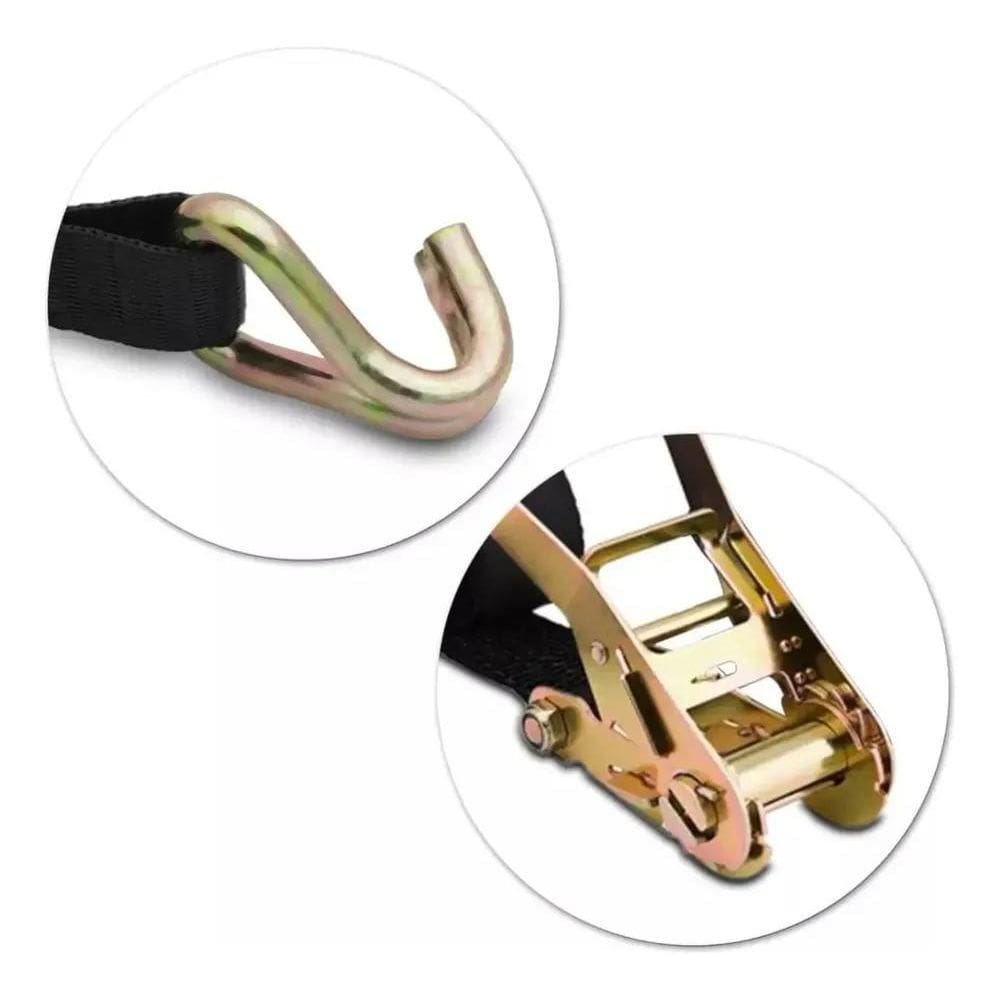 10X Cinta Com Catraca Carga 3 T 50Mm 10Metro Caminhão Amarr