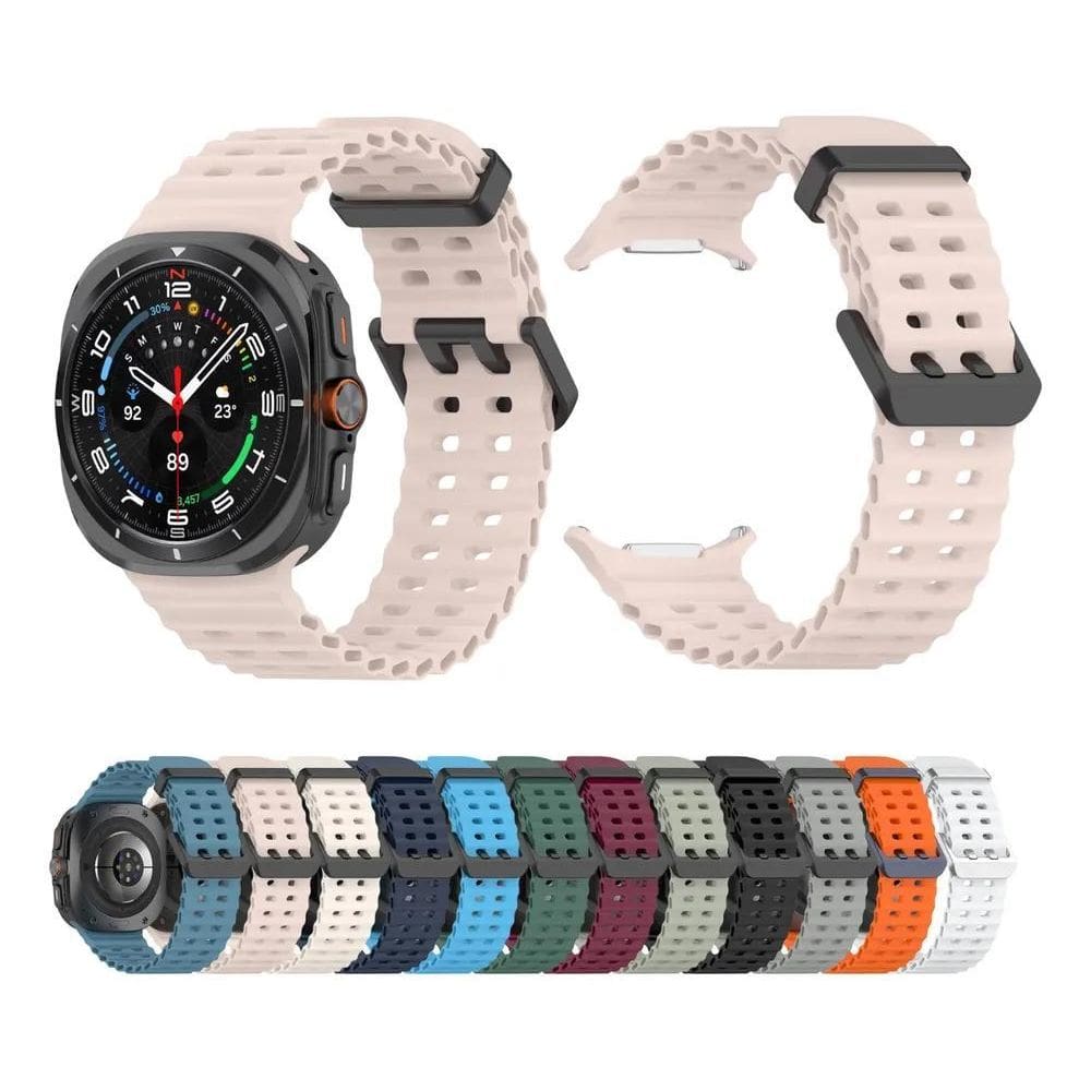 10X Pulseira Fecho Silicone Respirável Para Galaxy Watch 7