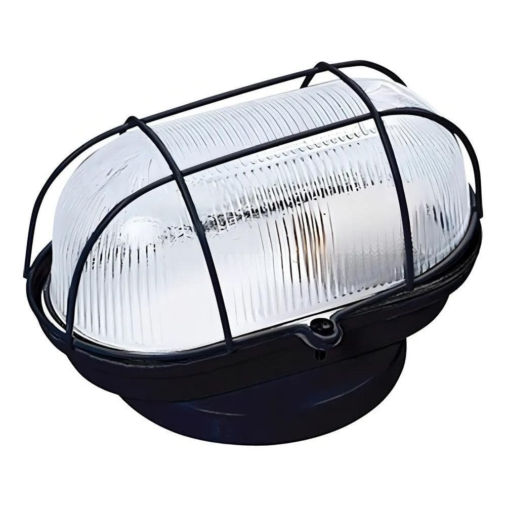 10X Luminária Arandela Tartaruga Vidro Aço Blindada Calor S