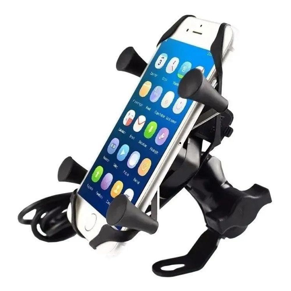 Suporte Celular Moto Garra X USB 5V 2.1A 3-7