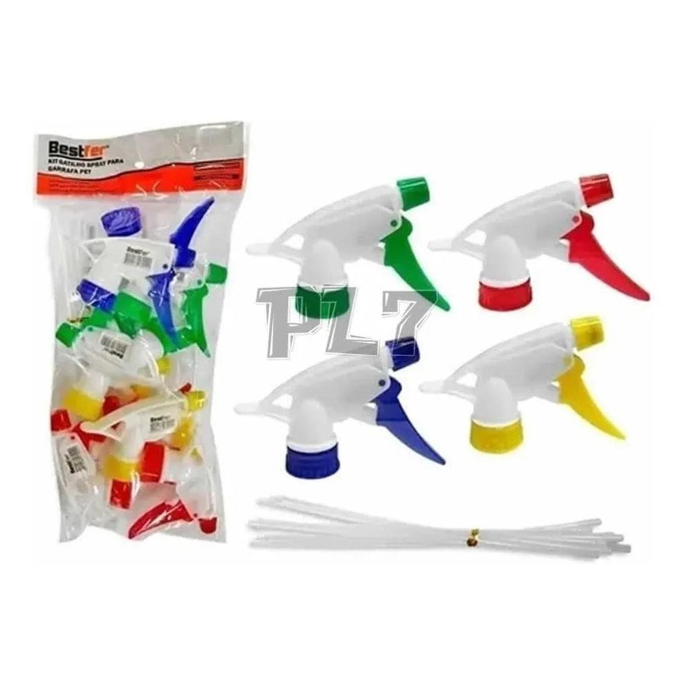 10X Gatilho Bico Pulverizador Borrifador Manual Garrafa Pet