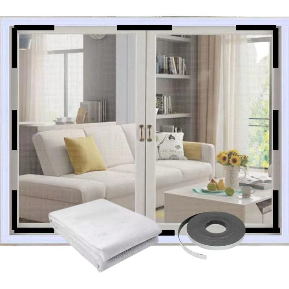 10X Rede Mosquiteira Magnética Janela Fácil Instalação Imãs