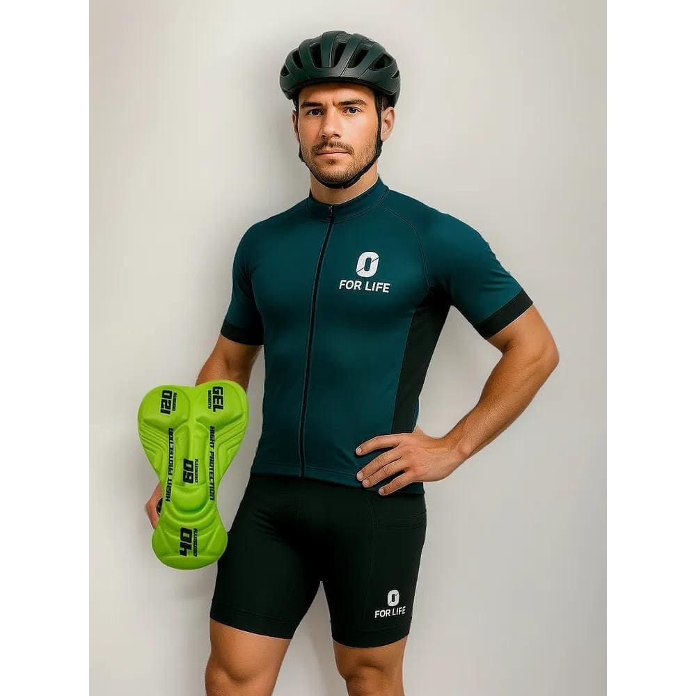 10X Bermuda Ciclismo Uv Com Bolsos Forro D120 Gel Profissio