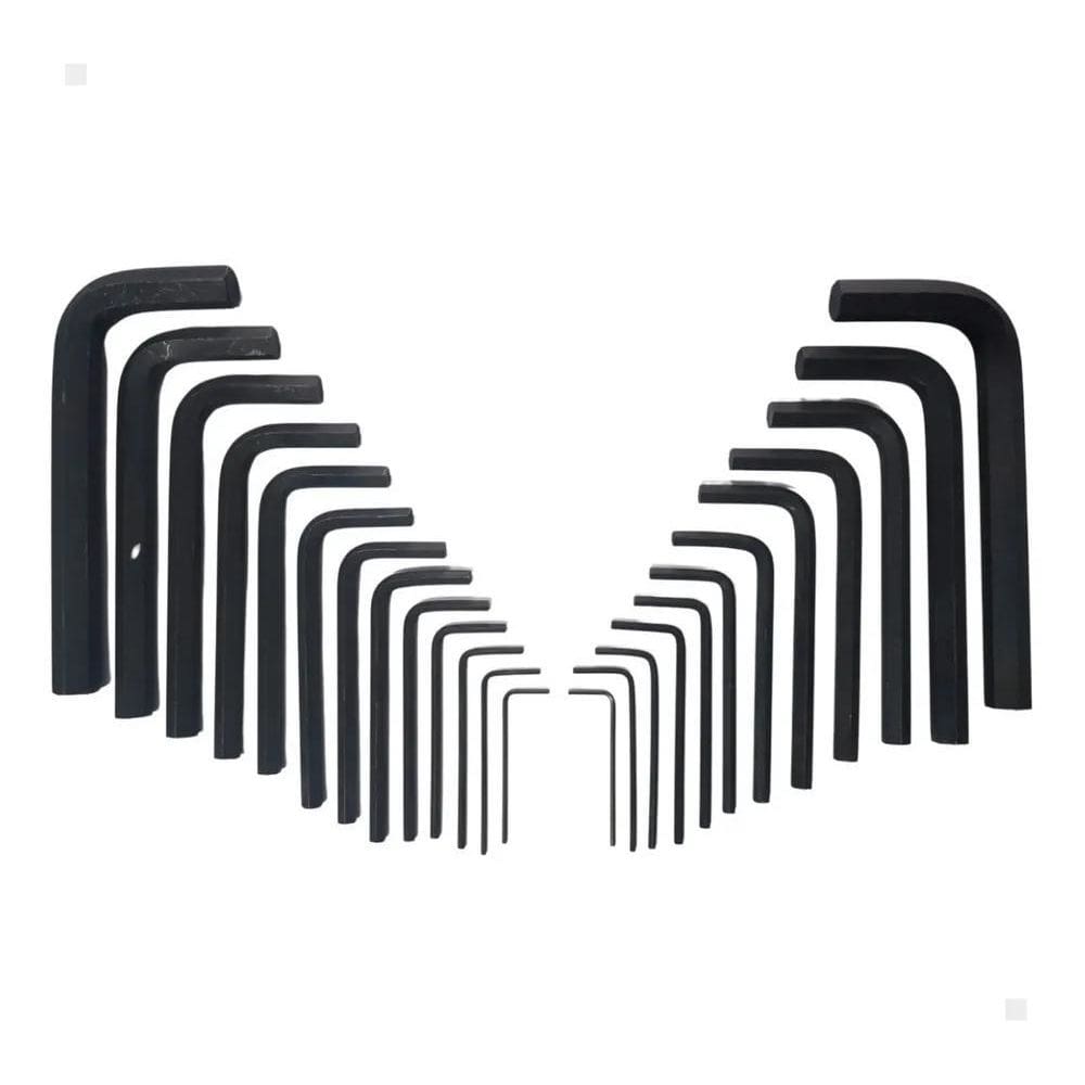 10X Jogo De Chaves Allen Milímetros E Polegada 25 Peças Jog