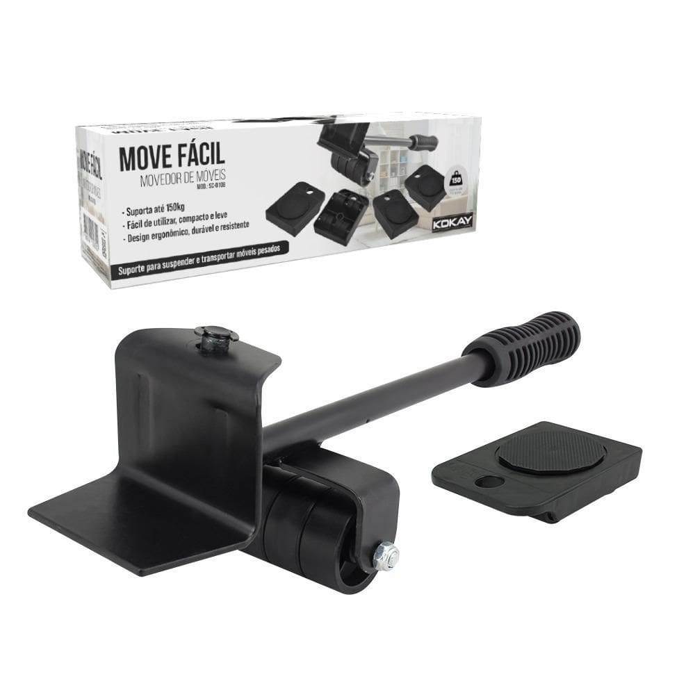 Movedor De Móveis Move Fácil Preto