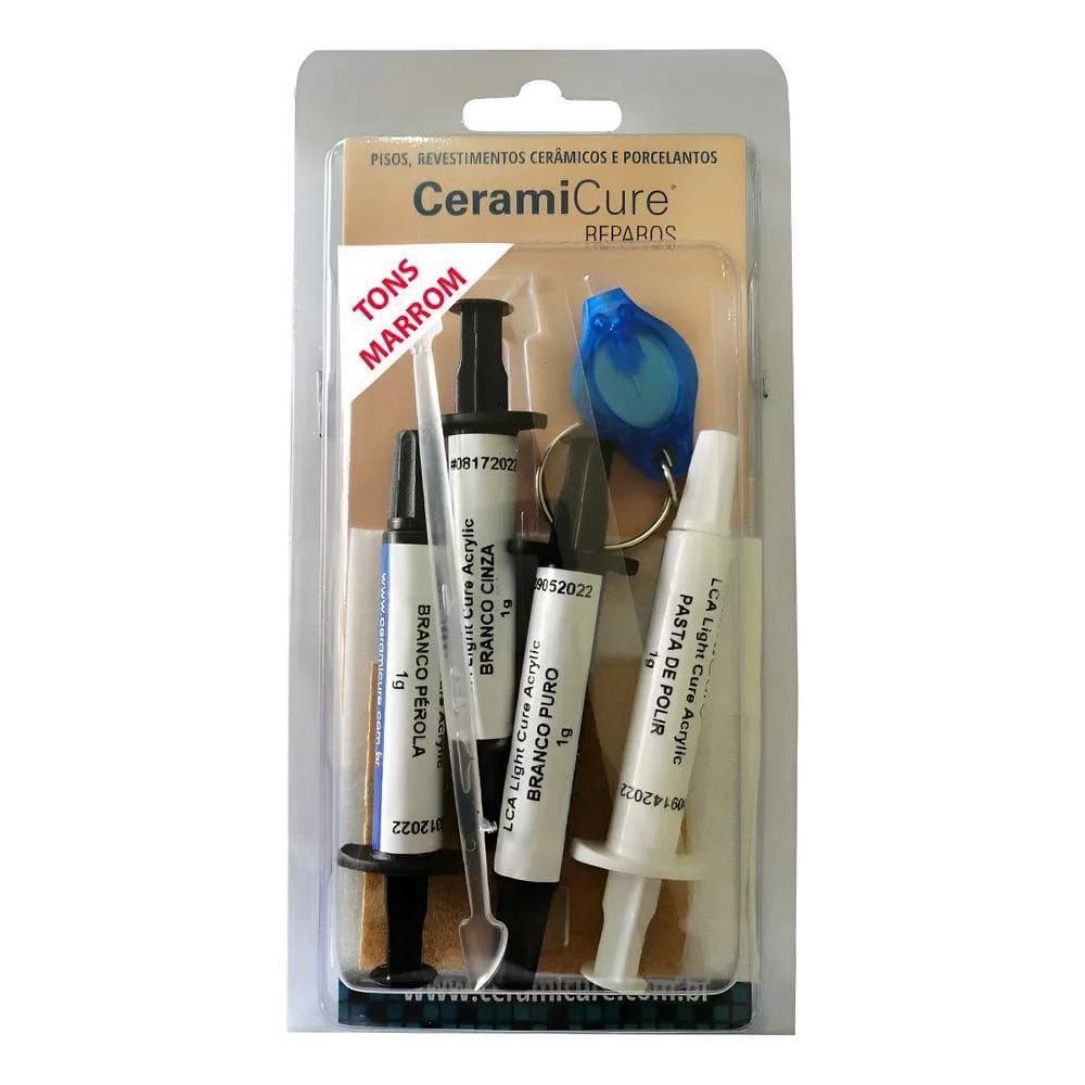 10X Kit Pequenos Reparos Pisos Cerâmicos Porcelanato Cerami