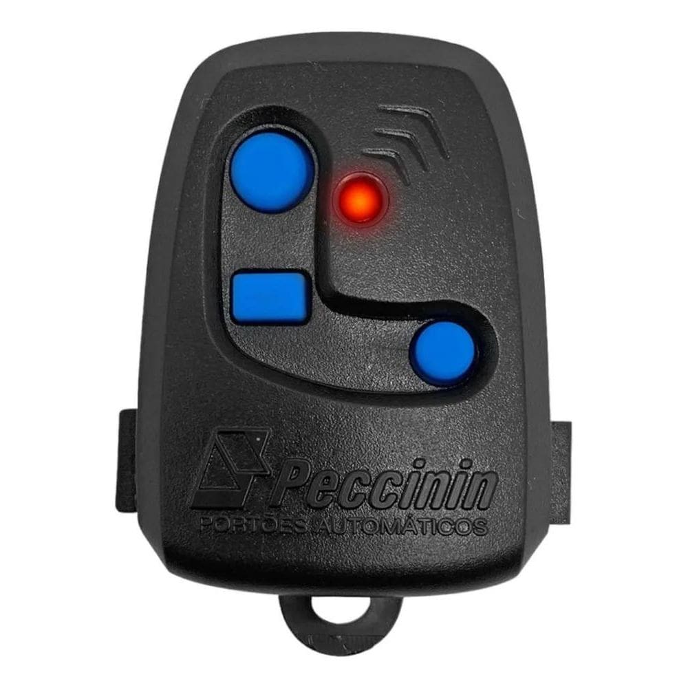 10X Controle Remoto Portão Preto 3 Teclas Nice/Peccinin