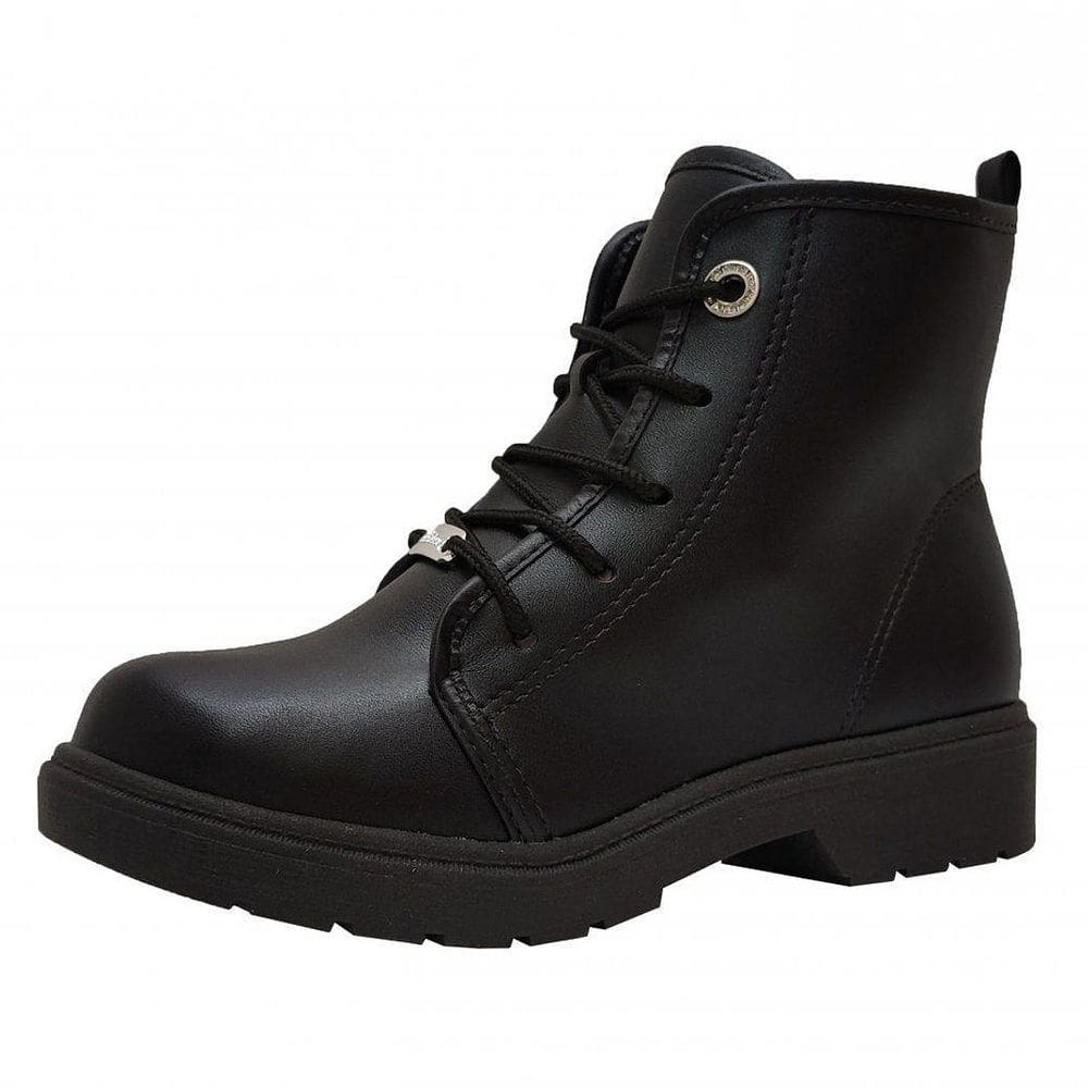 Bota Infantil Menina Estilo Urbano Ilhós Brilhante Molekinha