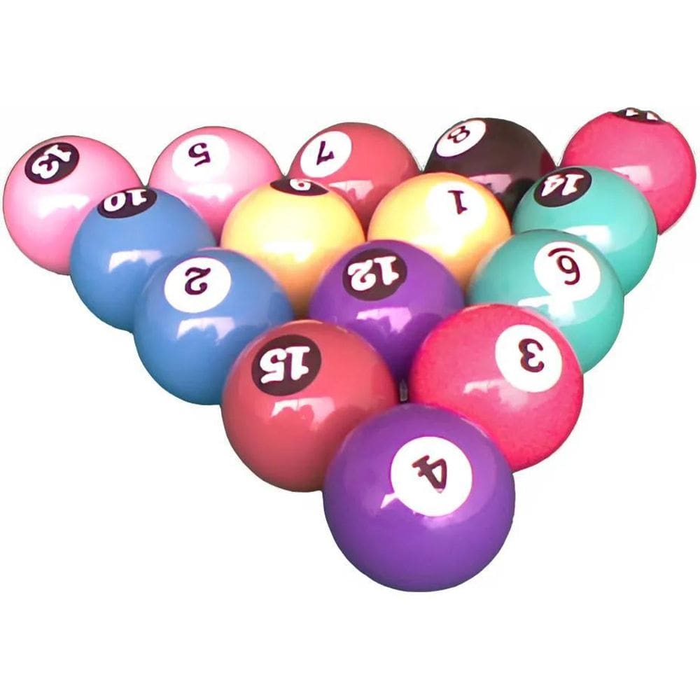 10X Bola De Bilhar / Sinuca Jogo De 15 Bolas 50 Mm + Bolão