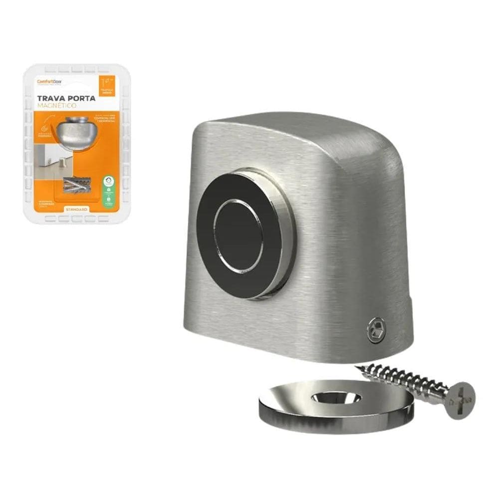 10X Trava Porta Magnetico Em Aço Escovado Comfortdoor