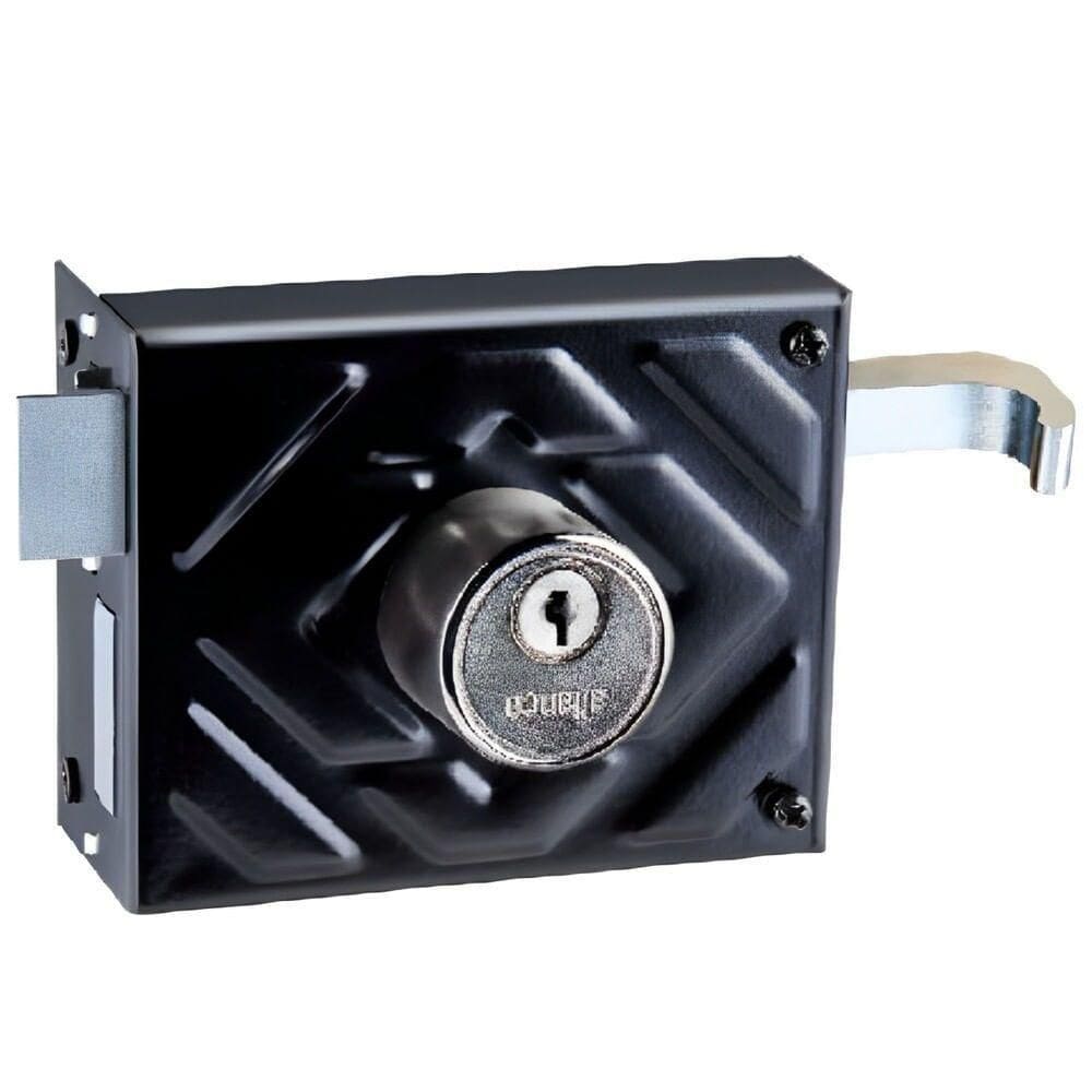 Fechadura Portão Preto Fosco F1500-100 - 012687 - Aliança Fech.sobrep.p-portao 1500-100 Pf - 012687 - Aliança