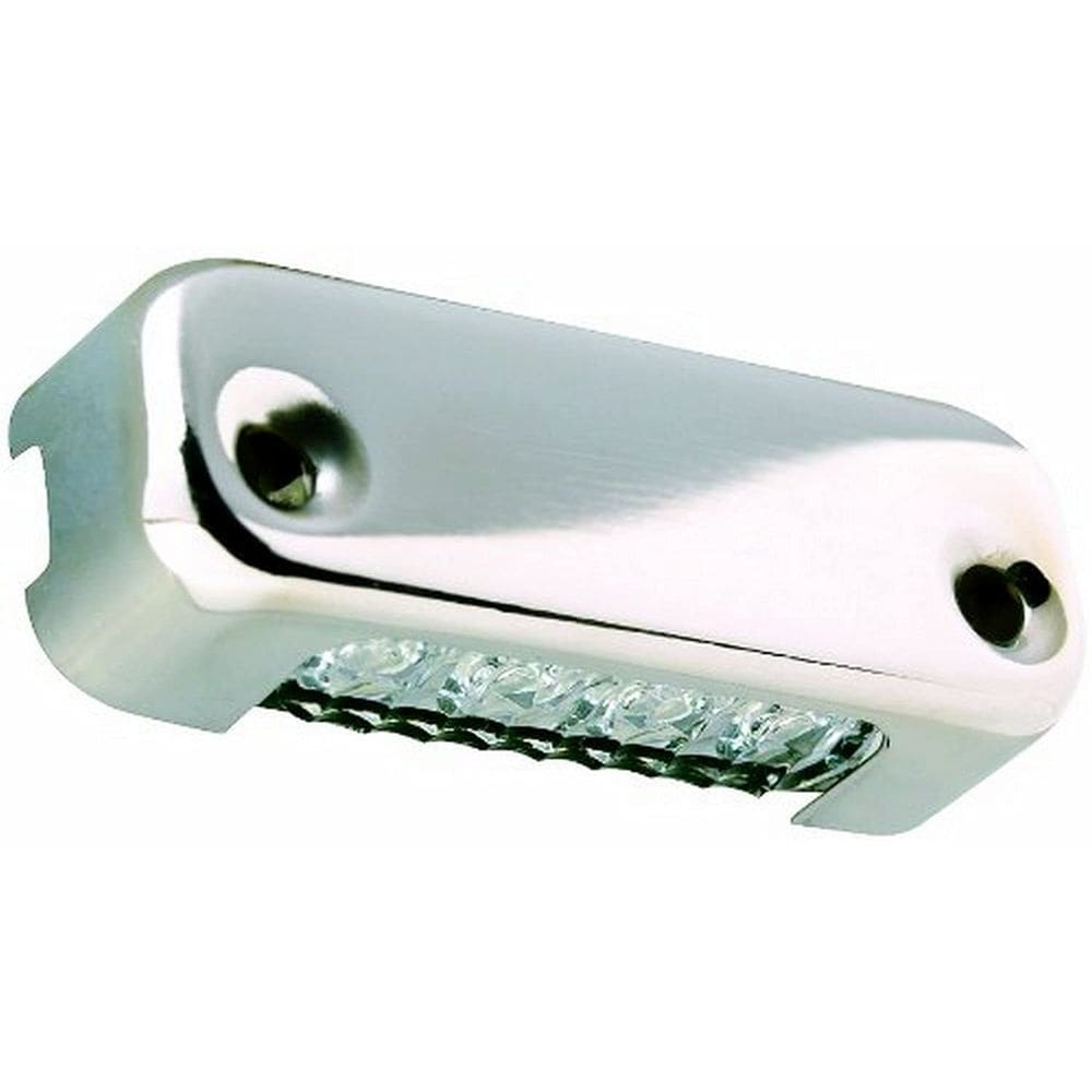 Micro luz LED Attwood 6350B7, azul, aço inoxidável