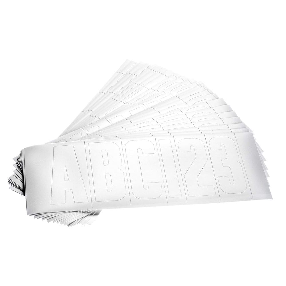 Kit de letras e números para barcos Attwood, 148 peças, impermeável