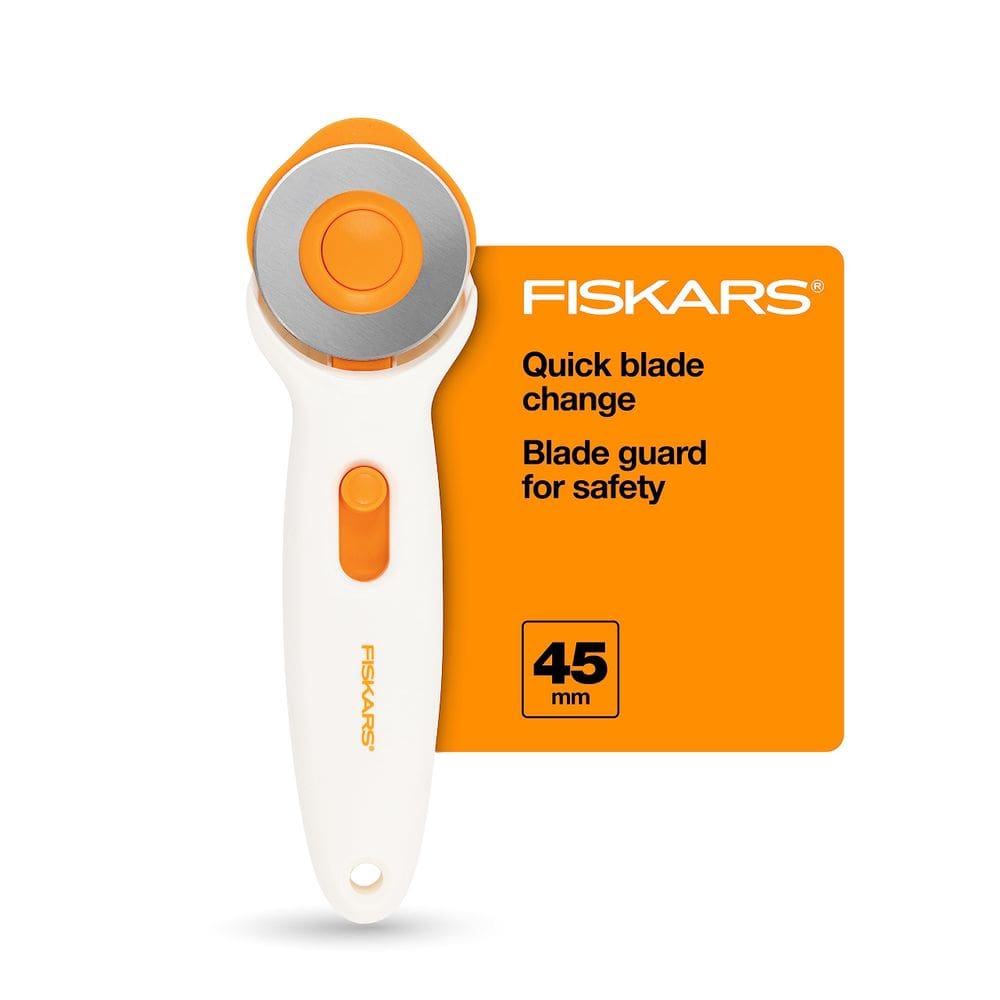 Tecido de aço premium Fiskars com cortador rotativo de 45 mm