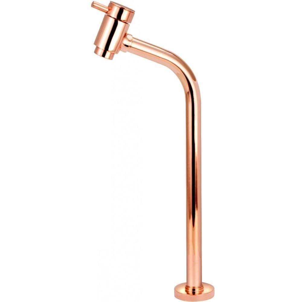 Torneira De Mesa Para Lavatório Fit 1-4 De Volta Bica Alta Cuba De Apoio 1198 Rose - Vtm298rwb - Est