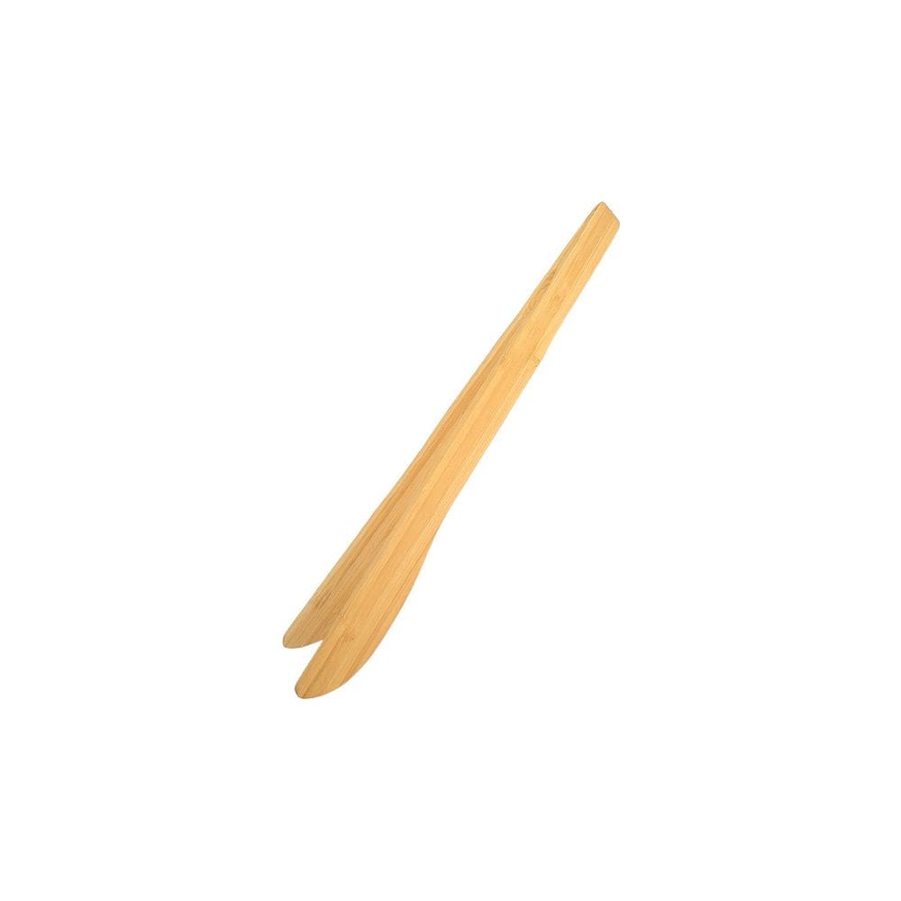 Pegador de Salada Bambu Natural 30cm Pinça Alimentos