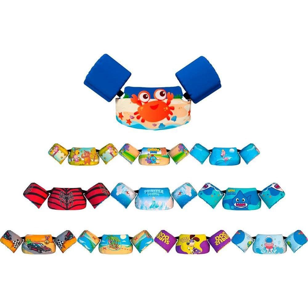 10X Boia Infantil Colete Salva Vidas Praia E Piscina Aquaki